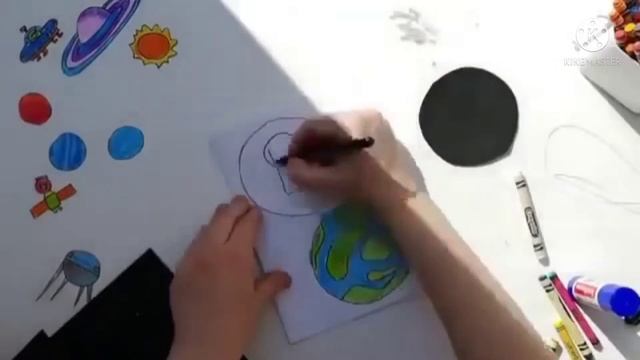 Открытка ко Дню Космонавтики смотреть онлайн