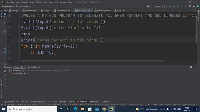 Python internship class - 7