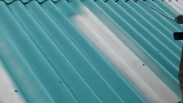 Покраска шифера (1-й слой). Цвет: зеленый. 2012 г. - SHIFER.by смотреть онлайн