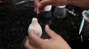 How to make a Standing Gumpaste Stork - Part 3- body and head