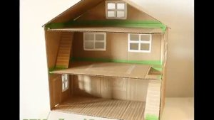 Как сделать ДОМ и МЕБЕЛЬ из картона How to make a HOUSE and FURNITURE from cardboard