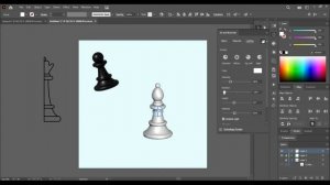 СОЗДАЕМ ШАХМАТНЫЕ ФИГУРЫ В ИЛЛЮСТРАТОРЕ ЗА СЕКУНДЫ I УРОК В ADOBE ILLUSTRATOR