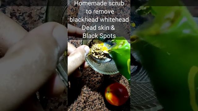 Summer's special Homemade Scrub to remove Blackhead whitehead Dead skin & Black Spots