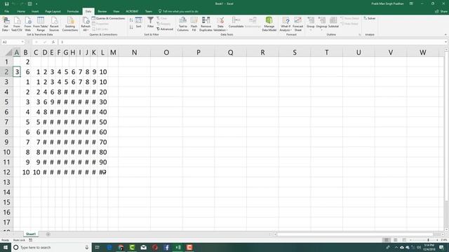MS Excel Tutorial - Lesson 76 - Data Tables