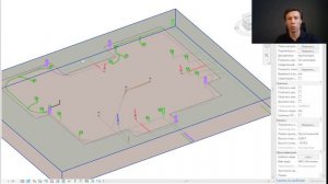 BIM модель проекта наружных инженерных сетей дома.