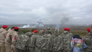 Юнармейцы Мулино на полигоне