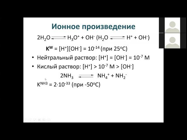 5-1-3 Ионное произведение растворителя 0