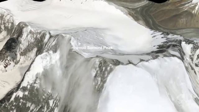 Ismoil Somoni Peak Aerial Flyover смотреть онлайн