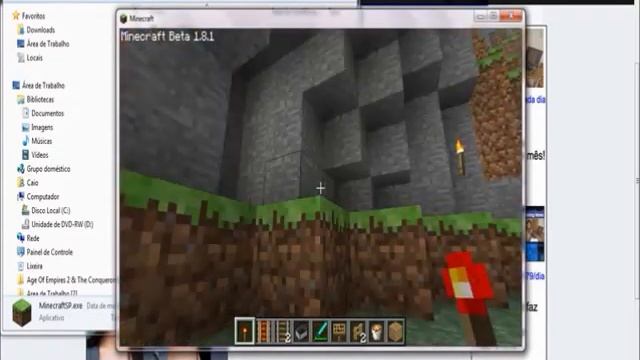 Como jogar Minecraft SP (Pirata) Beta 1.8.1 смотреть онлайн