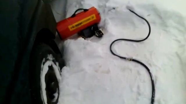 отогрев портера газовой пушкой. смотреть онлайн