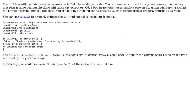 Code Review: Multiple null Checks or try/catch NullPointerException (2 Solutions!!) смотреть онлайн