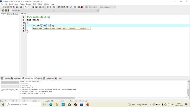 what is printf function in c |  how to use printf in c l | syntax of printf() function