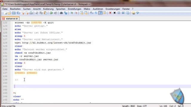 Eigene Start Shell Skripte (Linux) für bukkit Erstellen Teil 4 by Bukkitsupport [GER] [HD] смотреть онлайн
