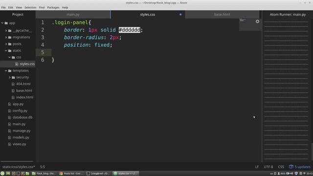 Python Flask Tutorial #12: Flask Custom CSS styles | Flask crash course for beginners