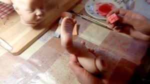 Как сделать куклу РЕБОРН АКРИЛОМ. Урок 4. Наносим покраснения
