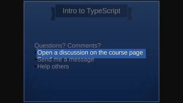 Introduction to TypeScript - Course Overview