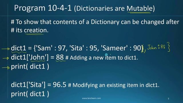Python- Dictionary (Introduction) Computer Science Chapter 10 Class 11