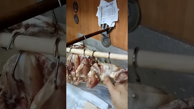 Подготовка мяса к копчению,сушка ( 3).
