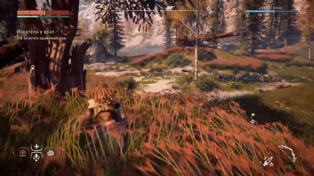 HORIZON ZERO DAWN. Игрофильм Первое прохождение #6 Искатель у врат Без коментариев сложность высока