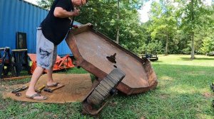 Overhauling My 5 Foot Bush Hog Rotary Cutter 255R With New Stump Jumper And Blade Replacement.