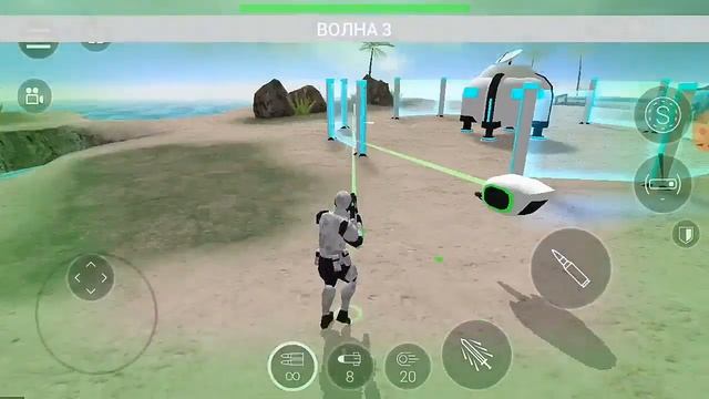 Начинаем играть в игру CyberSphere, прохождение карты "Остров" смотреть онлайн