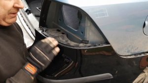 Saab 9-3 Rear Bumper Replacement | Crash damage