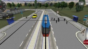 играю в симулятор трамвая 3D 2018