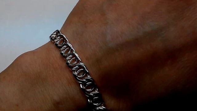 Серебряная цепочка арабский бисмарк ручной работы. Цепочка из серебра
