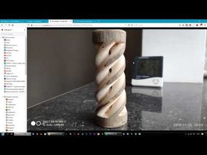 Тестовая фрезеровка полой балясины-днк на ЧПУ станке.