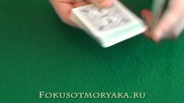 Флориши с картами (Обучение)."Веер" в двух руках. Card flourishes for beginners (tutorial)