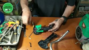 Сломалась ручка газа на косе (конструкция 2).