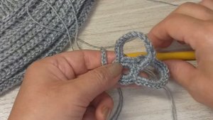 Украшение за 20 минут для шапки . МК.
