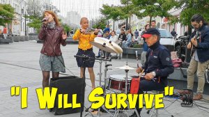 Уличные музыканты, I Will Survive, Владивосток.