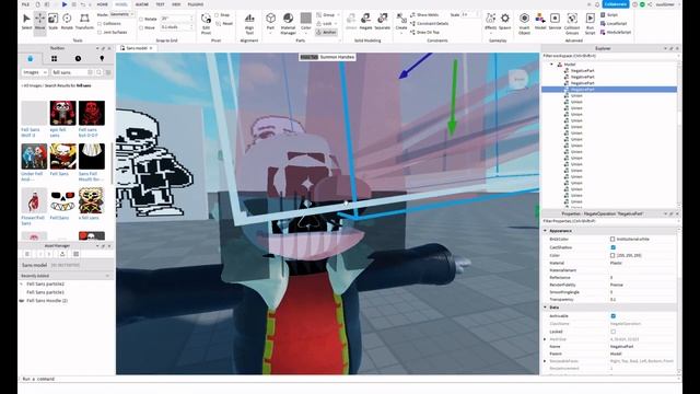 Undertale Roblox Modelling | Underfell Sans смотреть онлайн