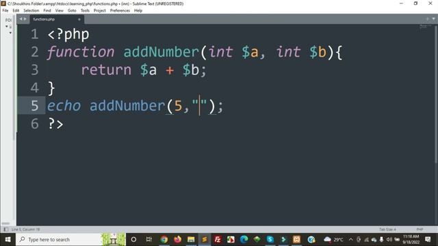 PHP Tutorial 11 | Functions