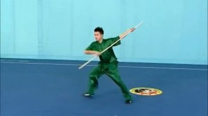Гуньшу 3 сет стандарт таолу ушу - палка гунь - третий уровень ушу таолу