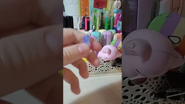 ??мой эстетичный органайзер для канцелярии/мои текстовыделители и ручки?.