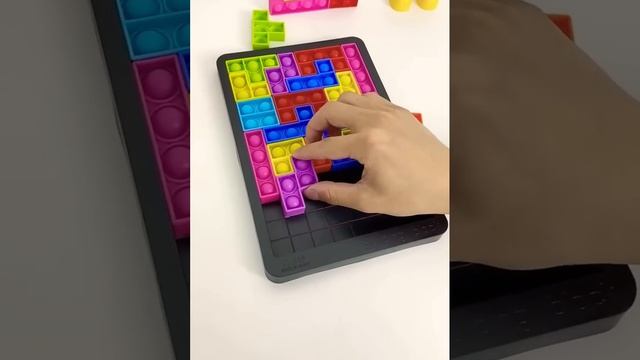 New pop it Tetris Game | awesome game  | color full  tetris game rubber  pop it game launched