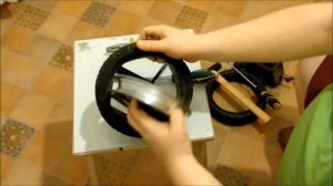 Замена передних покрышек на коляске Anmar Zico