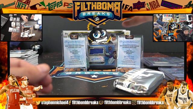 2020 TRIPLE THREADS OPENING - 1 of 1 JUAN SOTO, RONALD ACUNA JR. VLADIMIR GUERRERO AUTOGRAPH смотреть онлайн