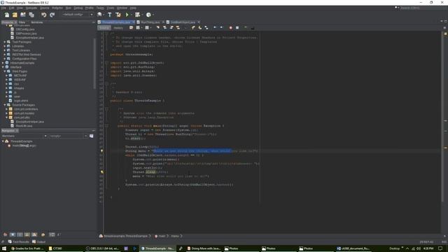 Threads, Executors, Runnables Example смотреть онлайн