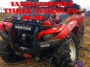 Потерянное колесо или трёхколёсная ямаха Three-wheeled quad  ATV Crash