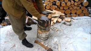 Как колоть дрова или колка дров. Инновация. Лесная ФИЛософия. Баня.