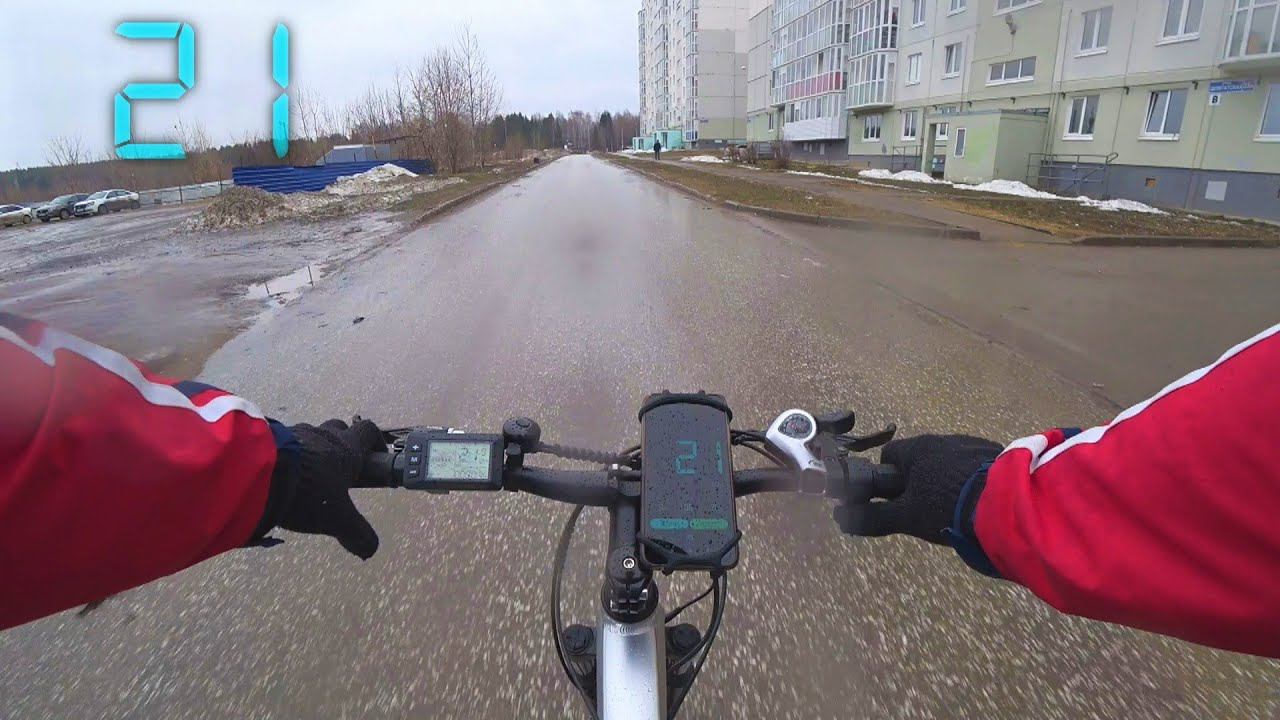 Первый выезд электровелосипеда White Siberia Camry Allroad смотреть онлайн