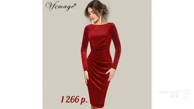 Одежда с AliExpress Vfemage Красивые оригинальные офис платья