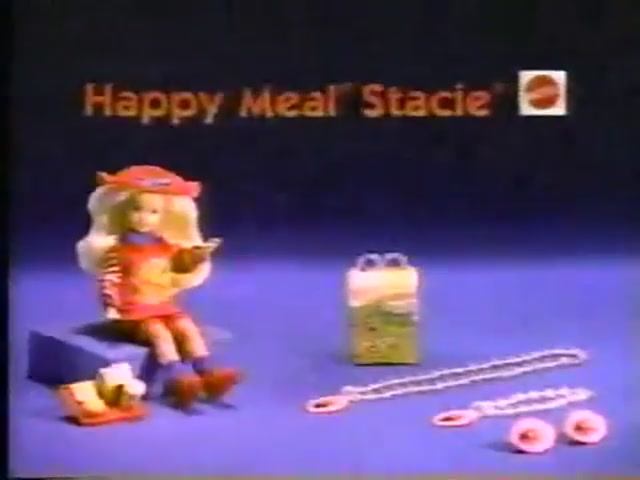 1993 Реклама куклы Барби Маттел Макдональдс Хеппи Мил Happy Meal Stacie