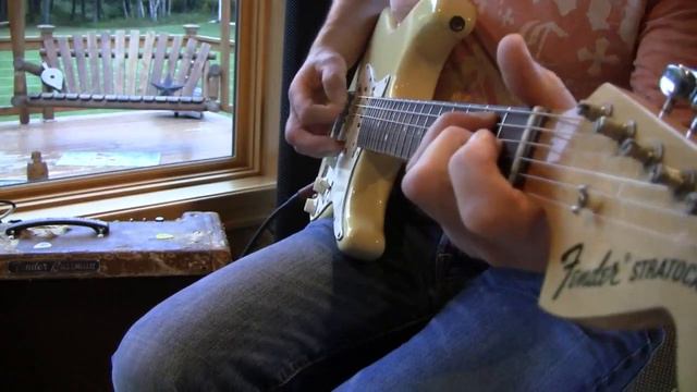 1969 ORIGINAL 100% OLYMPIC WHITE CUSTOM COLOR FENDER STRAT Eddie Vegas смотреть онлайн