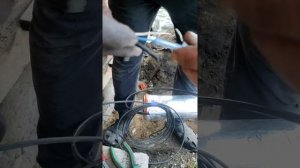 герметичное подключение саморегулирующегося греющего кабеля gr30-2cr к питающему кабелю