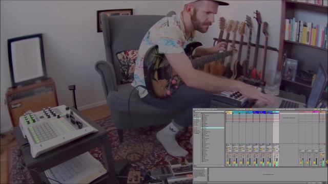 Cinematic improvisation: Ibanez JEM77FP into the Bluguitar AMP1, bowed SRF700 and JX-8P emulator смотреть онлайн