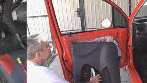 Chery QQ (снятие карты передней двери)